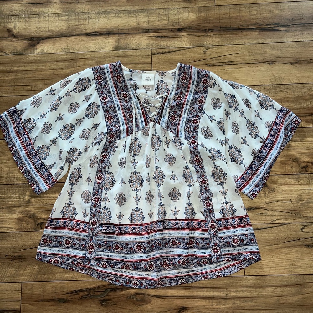 patterned blouse